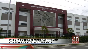Pelea en escuela de Miami-Dade termina con adolescentes tratados por gas pimienta