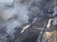 helicoptero capta impresionantes imagenes  de la devastacion que ha dejado el incendio en la base de supertanqueros en matanzas
