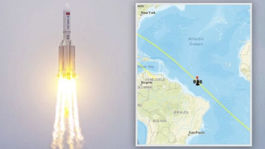 Cohete chino fuera de control se aproxima a la Tierra