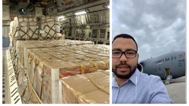 america noticias tiene acceso a los aviones que partieron a colombia con ayuda para venezuela