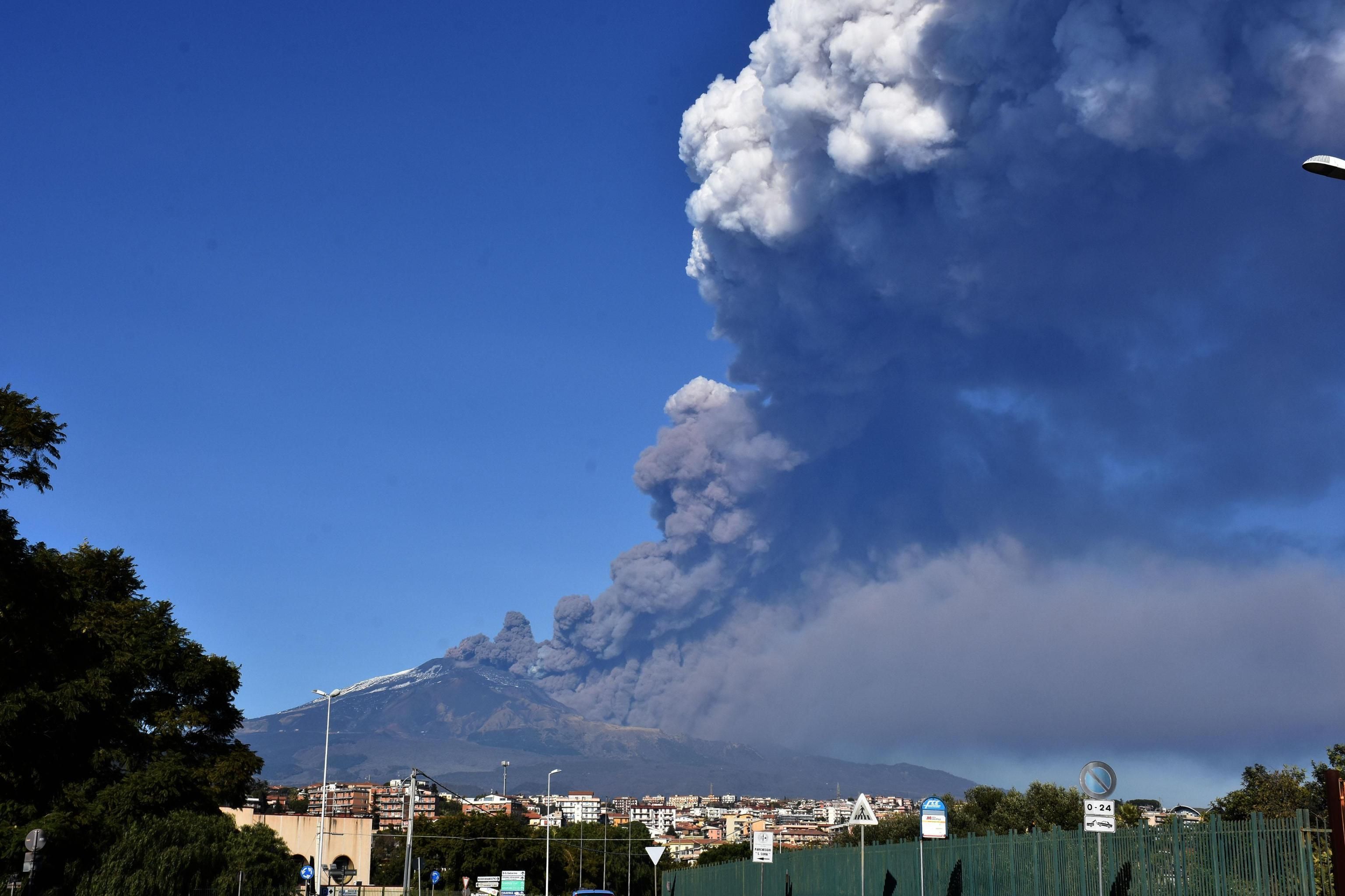 Volcán de italia