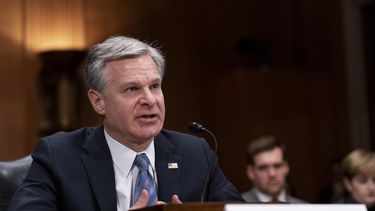 El director del FBI, Christopher Wray, testifica durante una audiencia en el Capitolio, Washington, el martes 31 de octubre de 2023. (AP Foto/Stephanie Scarbrough)