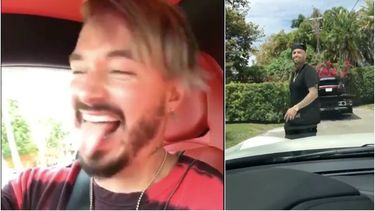 j balvin le roba el ferrari a nicky jam y asi fue su reaccion