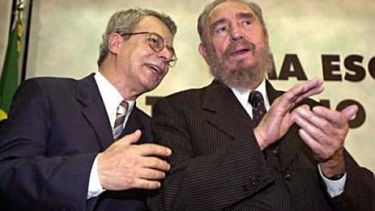 Encuentro entre Frei&nbsp; Betto y Fidel Castro en 2009.