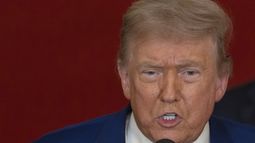 El presidente estadounidense Donald Trump en la Casa Blanca en Washington el 21 de junio del 2025. (Carlos Barria/Pool via AP)