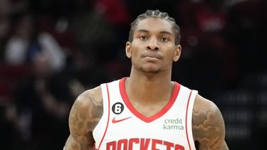 ARCHIVO - Kevin Porter de los Rockets de Houston durante un partido contra los Nets de Brooklyn, el 7 de abril de 2023, en Houston. (AP Foto/Eric Christian Smith)