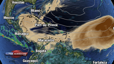 florida: polvo del sahara trae lindos atardeceres y alergias