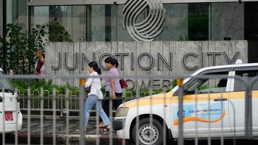 El edificio Junction City Tower, donde está la sede de la Cámara de Comercio Estadounidense en Myanmar, en Yangón, el 15 de septiembre del 2026. (AP foto)