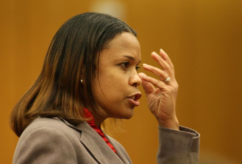 La fiscal del condado Fulton, Eleanor Ross, en Atlanta el 17 de febrero del 2010. (Vino Wong/Atlanta Journal-Constitution via AP)