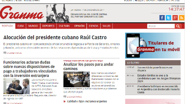 americateve | En la página web del órgano oficial del partido aún se lee el discreto titular sobre la alocución del general presidente.