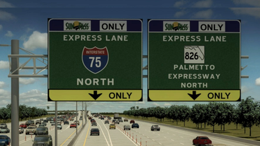 comenzaran los express line en el palmetto expressway