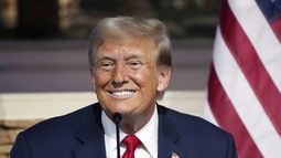 El expresidente y virtual candidato presidencial republicano Donald Trump en un evento de campaña en Detroit el 15 de junio del 2024. (Foto AP /Carlos Osorio)