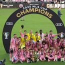 Jugadores del Inter Miami celebran tras ganar la final de la MLS al superar a los Vancouver Whitecaps el sábado 6 de diciembre del 2025. (AP Foto/Lynne Sladky)