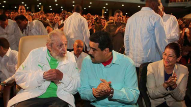 maduro  gasto casi medio millon dolares para celebrarle el cumpleanos a dictador fidel castro