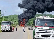 explota pipa que evacuaba el combustible de la base de supertanquero incendiada en matanzas
