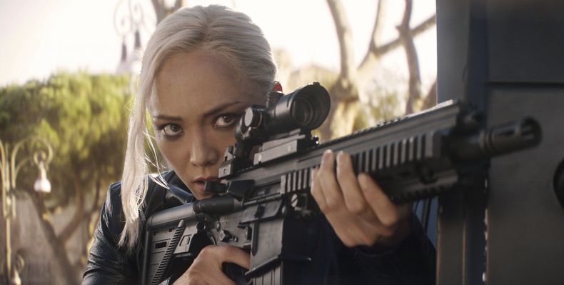 Esta imagen difundida por Paramount Pictures muestra a Pom Klementieff en una escena de Mission: Impossible - Dead Reckoning, Part One. (Paramount Pictures vía AP)