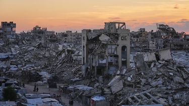 Edificios destruidos en Ciudad Gaza el 23 de septiembre del 2026. (AP foto/Jehad Alshrafi)