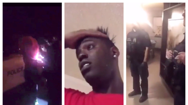 el controversial reguetonero cubano chocolate mc, graba el momento exacto cuando es arrestado en portland, oregon