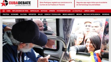 publican fotos de fidel castro en publico en la habana