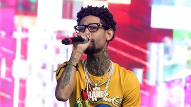 ARCHIVO - El rapero de Filadelfia PnB Rock se presenta en el Festival de Música Firefly 2018 en Dover, Delaware, el 16 de junio de 2018. (Foto Owen Sweeney/Invision/AP, archivo)