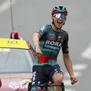 Jai Hindley tras ganar la quinta etapa del Tour de Francia, el miércoles 5 de julio de 2023, en Laruns. (AP Foto/Thibault Camus)