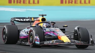 Max Verstappen de Red Bull durante el Gran Premio de Miami, el domingo 7 de mayo de 2023, en Miami Gardens. (AP Foto/Wilfredo Lee)