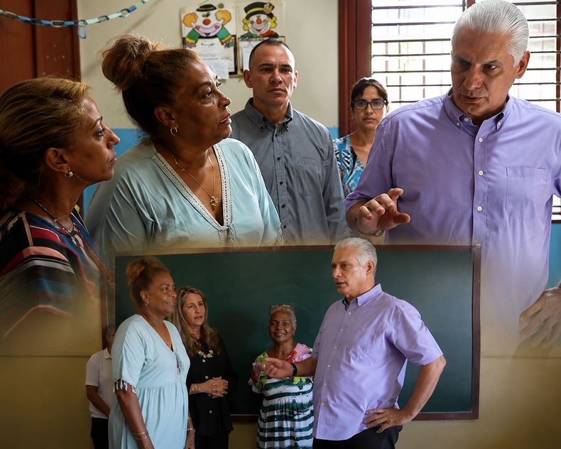 diaz canel escuelas