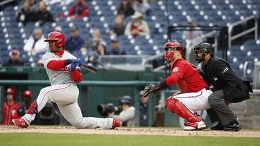 Filis superan 8-1 a Nacionales en juego acortado por lluvia