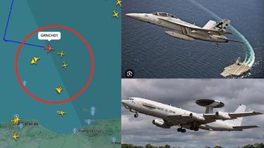 alerta maxima en el caribe: cinco aviones de combate de eeuu operan frente a venezuela y elevan el riesgo de una confrontacion