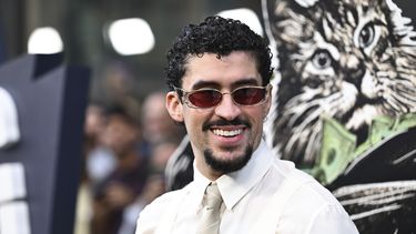 Benito Antonio Martínez Ocasio (también conocido como Bad Bunny) asiste al estreno de Caught Stealing en Regal Union Square el martes 26 de agosto de 2025, en Nueva York. (Foto Evan Agostini/Invision/AP)