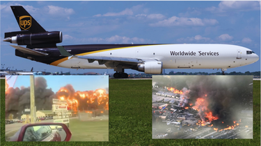 impactante: cubanos captan el instante en que un avion de ups explota tras despegar en kentucky