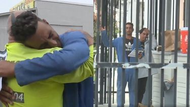 emotivo momento en que un balsero cubano se reencuentra con su tio en los cayos de florida