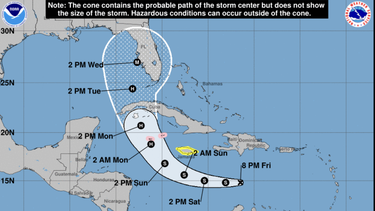 florida declara emergencia en 24 condados ante amenaza de posible huracan