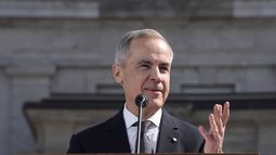El primer ministro canadiense Mark Carney en Ottawa el 14 de marzo del 2025. (Adrian Wyld /The Canadian Press via AP)