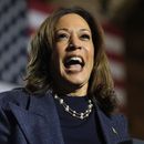 La candidata demócrata y vicepresidenta Kamala Harris habla durante un mitin de campaña en Jenison Field House, en el campus de la Universidad Estatal de Michigan, el domingo 3 de noviembre de 2024, en East Lansing, Michigan. (AP Foto/Jacquelyn Martin)