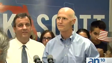 americateve | El Gobernador de Nueva Jersey llegó hasta la Florida para echarle una mano al gobernador Rick Scott, en busca de la reelección.