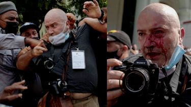 agentes del minint golpean brutalmente a periodista extranjero de associated press