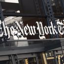 La sede del New York Times en Manhattan, en la ciudad de Nueva York, el 6 de mayo de 2021. (Foto AP /Mark Lennihan)