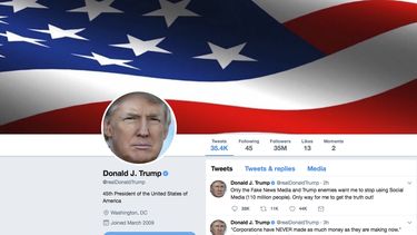 Trump dice que no dejará Twitter