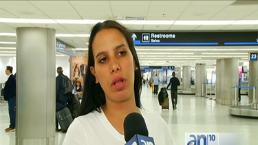 opositora cubana aylin gari cruz llego hoy al aeropuerto de miami