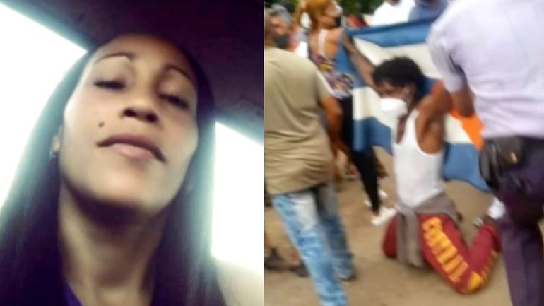 Esposa de preso del 11J en Mayabeque cuenta la brutal golpista que recibió durante arresto
