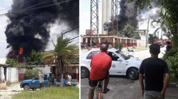 reportan incendio en el batey del central azucarero camilo cienfuegos, antes hershey