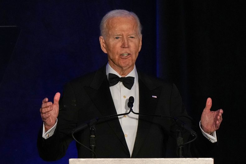 El expresidente Joe Biden durante un evento de la Barra Nacional de Abogados, el jueves 31 de julio de 2025, en Chicago. (AP Foto/Nam Y. Huh, Archivo)