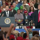 El presidente Donald Trump visitó anoche la ciudad de Tampa en Florida