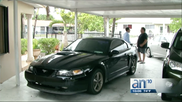 intentan robar mustang en hialeah, pero algo detuvo a los ladrones