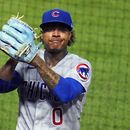 El abridor Marcus Stroman, de los Cachorros de Chicago, se dirige a la cueva tras resolver la séptima entrada del juego ante los Piratas de Pittsburgh, el martes 20 de junio de 2023 (AP Foto/Gene J. Puskar)