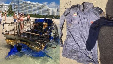 llega a surfside una balsa quemada con uniforme de policia cubano dentro