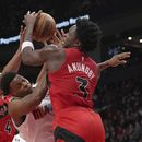 Con 32 puntos de Anunoby, Raptors vencen al Heat 112-104