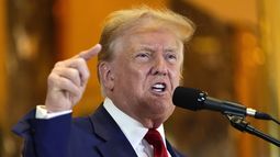 ARCHIVO - El expresidente Donald Trump habla en una conferencia de prensa en la Torre Trump, el 31 de mayo de 2024, en Nueva York. (AP Foto/Julia Nikhinson, Archivo)