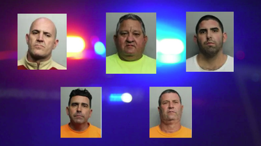 cinco hombres de origen cubano arrestados en homestead por  intentar robar cables de cobre de la compania at&t